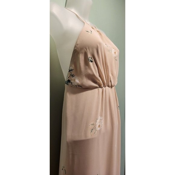 New Show Me Your Mumu Weddings Amanda Maxi Dress Pale Pink Floral XXS - Picture 4 of 9